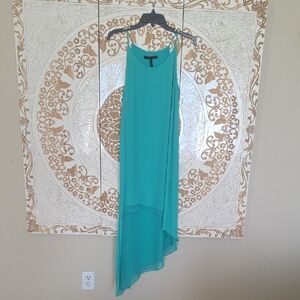 BCBG MAXAZRIA elegant Teal Asymmetrical Dress